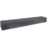 Gardenlux 2 stuks! Betonbiels zwart 12x20x100 cm
