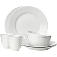Rörstrand Swedish Grace Start Set 8 Pieces Snow (White) - Servies & serviessets Porselein Snow (White) - 1025894