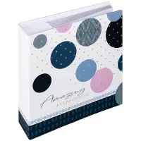 Walther design ME-485-L Amazing Memories - Memo insteekalbum - Formaat 20 x 20 cm - 200 foto's 9 x 13 cm - Blauw