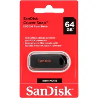 SanDisk Cruzer Snap USB-stick 64 GB Zwart SDCZ62-064G-G35 USB-A 2.0