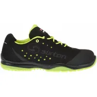 Sixton Peak 91328-01 Cuban Laag S1P | Zwart/Geel | Maat 42 - 00.091.010.42