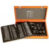 Beta 446/C110 Tappen- en snijplatenset | Metrisch | Houten kist - 004460060