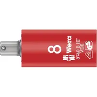 Wera 8740 B VDE HF Binnenzeskant Zyklop Bitdop, geïsoleerd, met 3/8"-aandrijving, met vasthoudfunctie, 8 x 55 mm - 05004903001