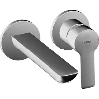 Hansa Ligna afdekset voor 2 gats wastafelkraan chroom