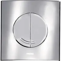 Wisa Argos afdekplaat met dualflush Chroom