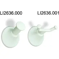 Linido enkele wandhaak 7,3 x 7,3 x 7 cm, wit
