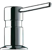 Delabie zeepdispenser pomp enkel (hxb) 67x78mm blad/wastafelmontage houder chroom