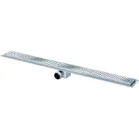 Van den berg afvoergoot 100cm met flens zijafvoer 50 mm RVS