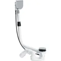 Viega Multiplex Multiplex Visign M9 badafvoer en overloopcombinatie 40/50x725mm met waterstandhoogte plus 5cm chroom 733582