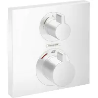 Hansgrohe Ecostat Square afbouwdeel voor inbouwthermostaat wit mat