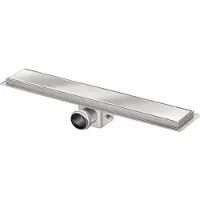 Van den berg douchegoot 70cm zij uitlaat gesloten design RVS