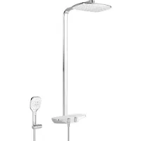 Hansa Emotion - Doucheset met thermostaat, 360x 22 cm, wit/chroom 5865017182