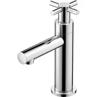 Hotbath Fonteinkraan dude 1-kruisgreep recht 15.5 cm geborsteld nikkel
