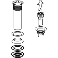 Geberit - Afvoerset voor urinoirs zonder water, diameter 50 mm 500.673.00.1