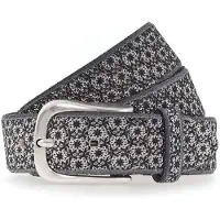 B.belt Riem grijs gemêleerd / zwart