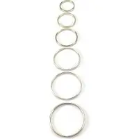 Rimba Cockring Hoogwaardig RVS 0,5 cm Breed Zilver Chirurgisch Staal Diameter 30 mm
