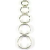 Rimba Cockring Hoogwaardig RVS 1 cm Breed Zilver Chirurgisch Staal Diameter 50 mm