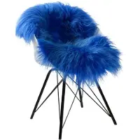 Dyreskinn Schapenvacht Icelandic Blauw (l) 110.00 X (b) 70.00 Cm