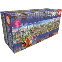 Educa -Grote Legpuzzel - 42000 stukjes - De wereld Rond