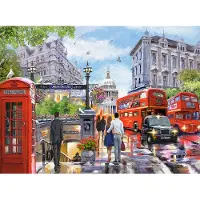 Castorland Spring in London – Puzzel – 2.000 stukjes – Satijnen afwerking – Perfecte pasvorm – Europese kwaliteit