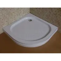 Saniclear Tripoli douchebak kwartrond 90x90x15cm
