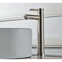 Saniclear Exclusive 304-RVS hoge wastafelkraan eenhendel