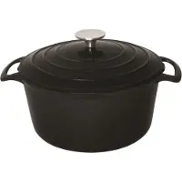 Vogue Ronde Braadpan Zwart 3,2ltr | Ø20,5cm
