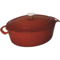 Vogue Ovale braadpan rood | 6 liter
