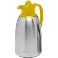 Cater-Profi isoleerkan thermoskan RVS met gele schroefdop 1,5L rvs RVS