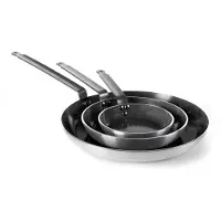 Hendi Koekenpan met antiaanbaklaag, Pan + steelpan, Zilver