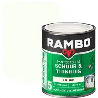Rambo Pantserbeits Schuur & Tuinhuis zijdeglans dekkend RAL9010 750 ml