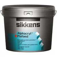 Sikkens Alphacryl Plafond | Matte Plafondverf 10 LTR - Wit