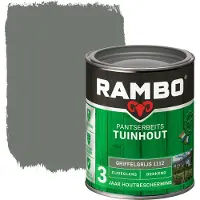 Rambo Pantserbeits Tuinhout zijdeglans dekkend griffelgrijs 750 ml
