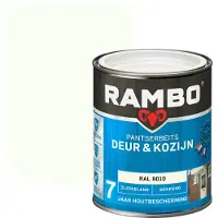 Rambo Pantserbeits Deur En Kozijn Dekkend Zijdeglans Ral 9010 Zuiverwit 0,75l
