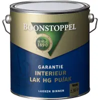 Boonstoppel Garantie Interieur Lak Hoogglans PU/AK | Lakverf Binnen 2,5 LTR - Wit