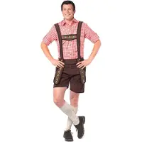 Coppens Lederhose Johann kort d.b | Maat S