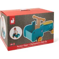 Janod - Houten bakfiets / loopfiets - Nijlpaard