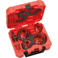 Milwaukee Boren set - - 4932464939 - 10 stuks - Diameters 35 tot 76 mm - Hardmetalen tanden