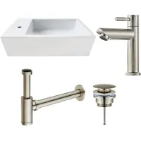Saniclear fonteinset alaska links met RVS kraan