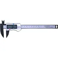 Benson Tools Digitale Schuifmaat 150 mm – Carbon/Fiber – LCD-display