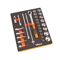 Beta Soepele voorgevormde inzetbakken met assortiment gereedschap M82 - 024500082