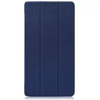 Shop4 - Lenovo Tab 4 7 Essential Hoes - Smart Book Case Donker Blauw