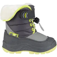 Winter-Grip Snowboot Junior Hoppin Bieber Antraciet Grijs Lichtgroen-Schoenmaat 23