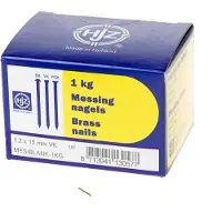 Klusgereedschapshop Messing nagels verloren kop 1.2 x 15mm 1kg
