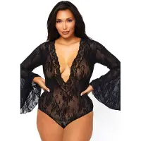 Leg avenue kanten body zwart Dames
