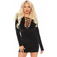 HANCA Velvet long sleeved dress