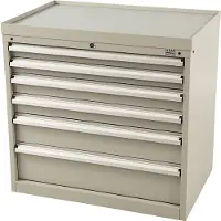 HBM 6 Laden Profi Gereedschapskast 88 x 58 x 80 cm zwart