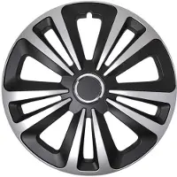 Pricenet wieldop Terra 16 inch ABS zwart/zilver per stuk