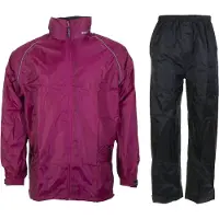 Anuy Kalmar Regenpak - Maat S - Unisex - roze/zwart