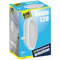 LumenXL Bulkhead Ovale - wit Voorzien van geïntegreerde LED, 12 watt